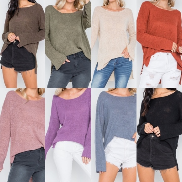 Hollywood Lightweight Knit Sweater (Linen) - Picture 5 of 6